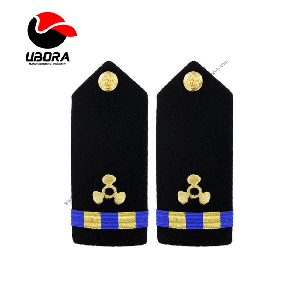 Warrant Hard Shoulder Board Engineering Technician Hand Embroidery Officer Commander Epaulet
